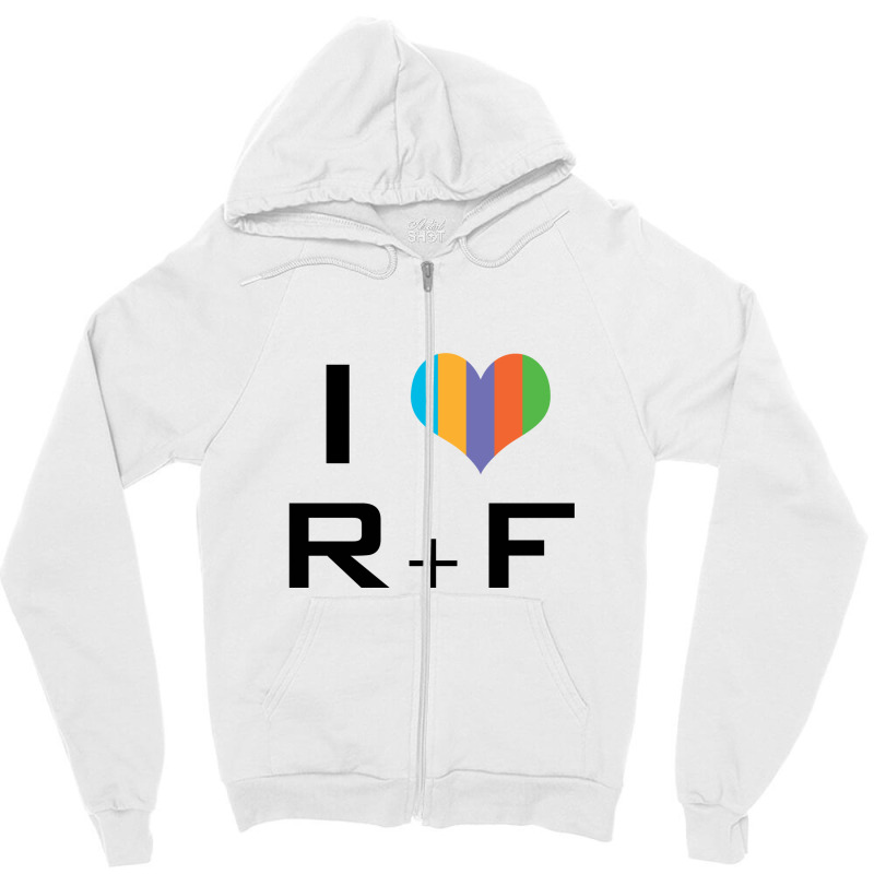 I Love Rf Zipper Hoodie | Artistshot