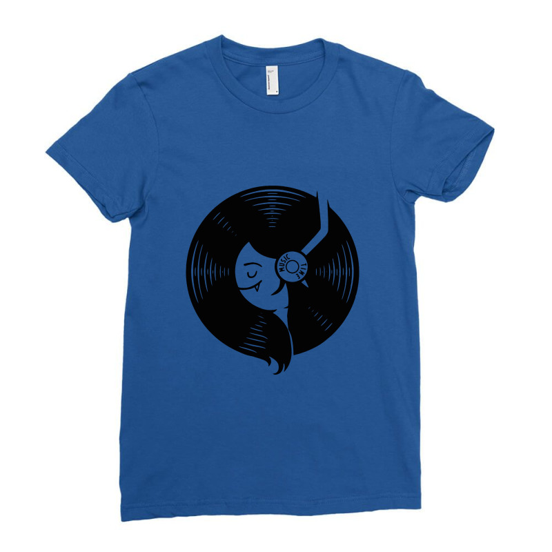 Music Time Ladies Fitted T-Shirt by earlrhea | Artistshot