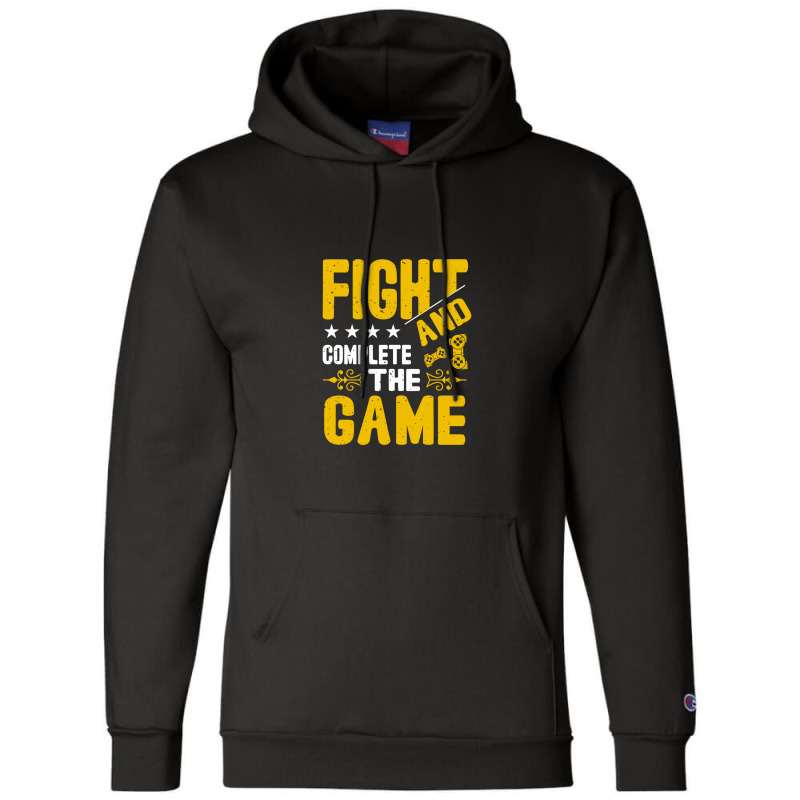 Fight And Complete The Game Champion Hoodie by Pompoyo | Artistshot