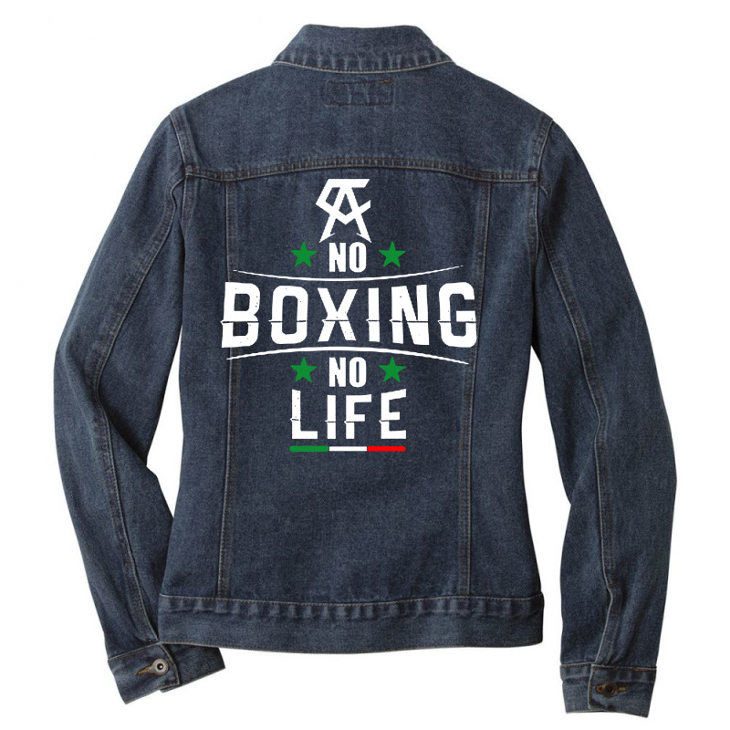 Canelo Alvarez World Champion Boxing Ladies Denim Jacket by Kathrin Sutter | Artistshot