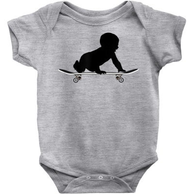 Baby On Skateboard Board T Shirt Baby Bodysuit Designed By Afa Designs