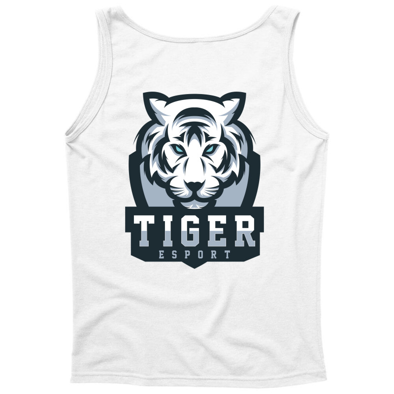 Tiger White Vector Tank Top | Artistshot