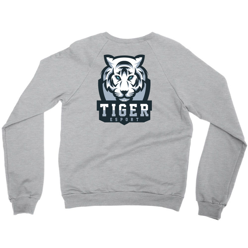 Tiger White Vector Crewneck Sweatshirt | Artistshot