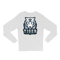 Tiger White Vector Long Sleeve Shirts | Artistshot