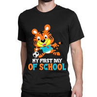 My First Day Of School  1st Grade Back To School Soccer Classic T-shirt | Artistshot