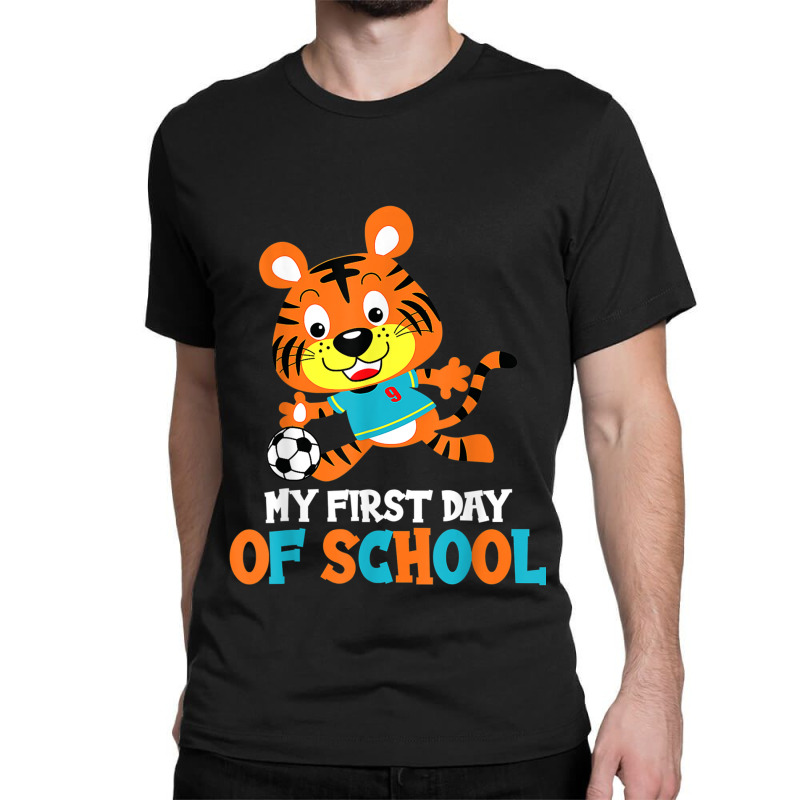 My First Day Of School  1st Grade Back To School Soccer Classic T-shirt by Artist-Shannon | Artistshot