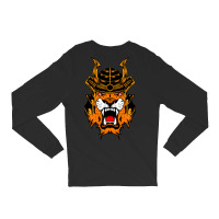 Samurai Tiger Vector Long Sleeve Shirts | Artistshot