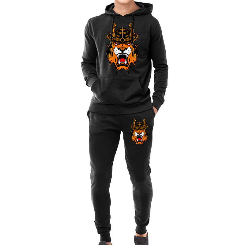 Samurai Tiger Vector Hoodie & Jogger Set | Artistshot