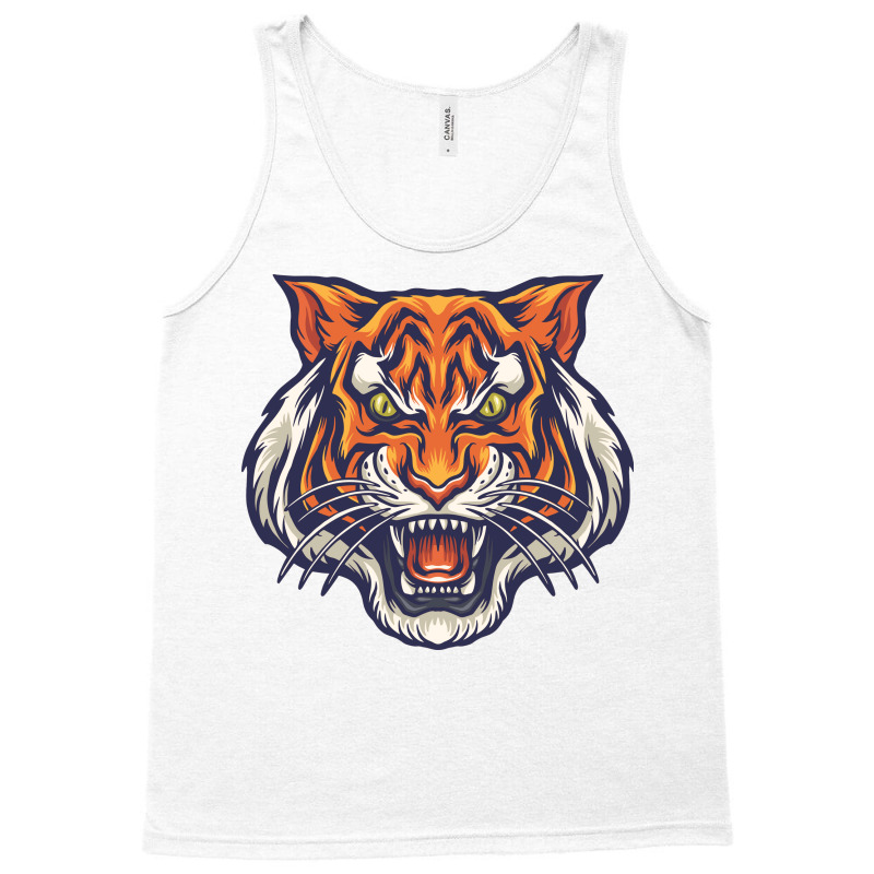 Angry Tiger Vector Tank Top | Artistshot