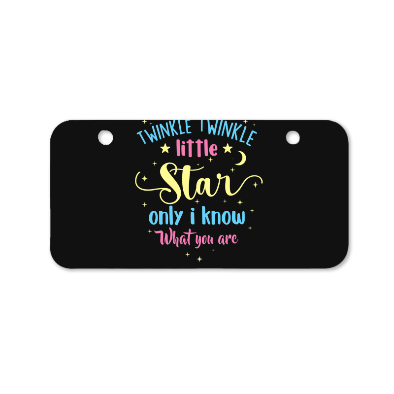 Twinkle Twinkle Little Star Gender Reveal Party Baby Shower Bicycle License Plate | Artistshot