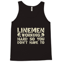 Offensive Linemen Working Hard So You Don't Have To Football Tank Top | Artistshot