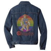 Thundercats Lion O Rainbow Sunset Poster T Shirt Men Denim Jacket | Artistshot