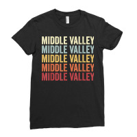 Middle Valley Tennessee Middle Valley Tn Retro Vintage Text T Shirt Ladies Fitted T-shirt | Artistshot