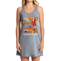 Fall For Jesus He Never Leaves - Cross Jesus Christian Lover Gift Men Tank Dress | Artistshot