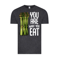 Vintage Black asparagus t  shirt asparagus   you are what you eat   vegetable vegan Vintage T-Shirt - phminh22