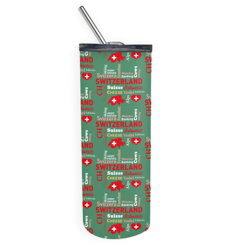 Switzerland Skinny Tumbler | Artistshot