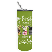 My Favorite Peeps Call Me Grandma For Dark Skinny Tumbler | Artistshot