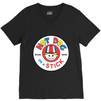 Hot Dog On A Stick Resto V-neck Tee | Artistshot