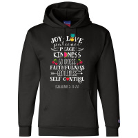 Fruit Of The Spirit Shirt Galatians 522-23 Bible Christian Birthday Gi Champion Hoodie | Artistshot