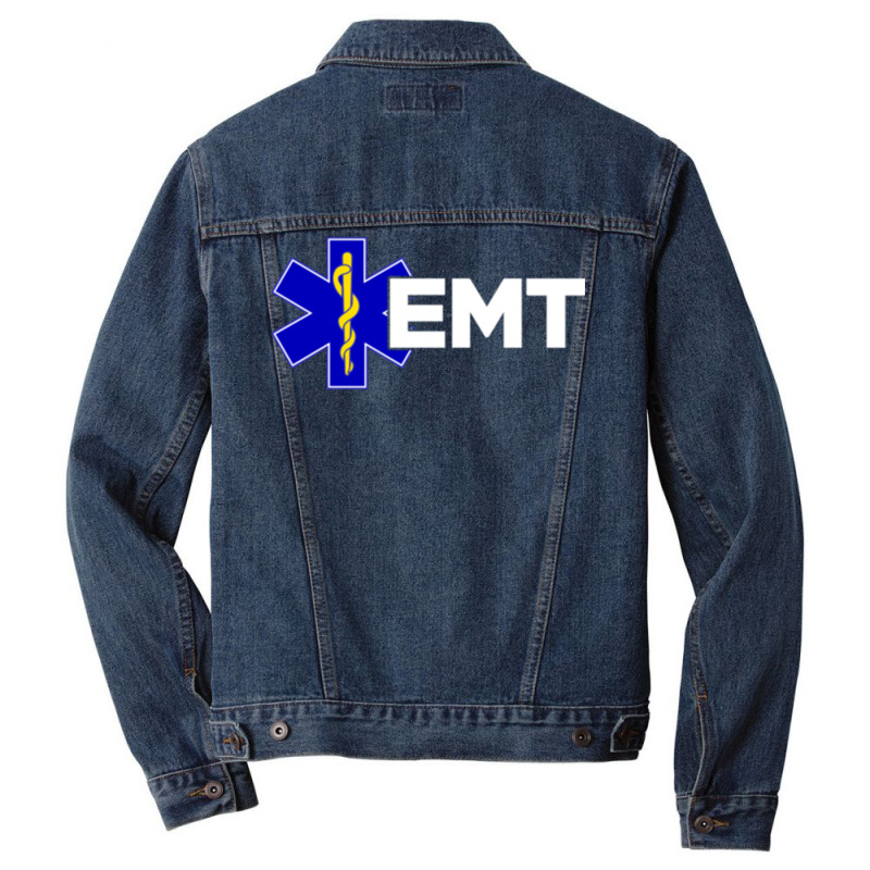 Ems Emt Emergency Medical Services First Responders Hoodie Men Denim Jacket | Artistshot