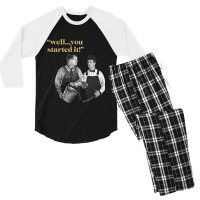 Playing  Oliver Man Men Women Men's 3/4 Sleeve Pajama Set | Artistshot