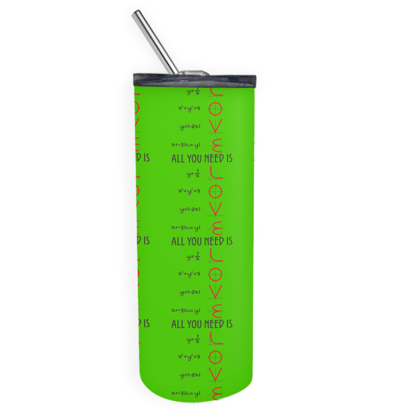 All You Need Is Love Equations Skinny Tumbler | Artistshot