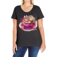 Vampire Bat T  Shirt Vampire Tea Cup T  Shirt Ladies Curvy T-shirt | Artistshot