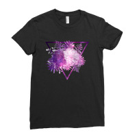 Space Flowers Ladies Fitted T-shirt | Artistshot