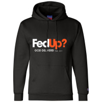 Fun Religious Christian Fed Up God Delivers Psalm Mask Champion Hoodie | Artistshot