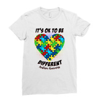 It's Ok To Be Different Austism Awareness For Light Ladies Fitted T-shirt | Artistshot