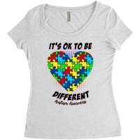 It's Ok To Be Different Austism Awareness For Light Women's Triblend Scoop T-shirt | Artistshot