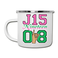 J15 Nineteen 08 Founder's Day Aka Women Hand Sign Sweatshirt Camper Cup | Artistshot