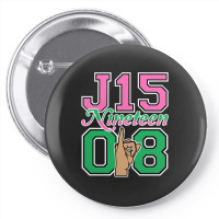 J15 Nineteen 08 Founder's Day Aka Women Hand Sign Sweatshirt Pin-back Button | Artistshot