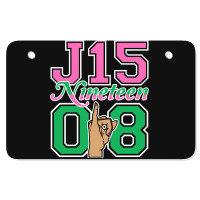 J15 Nineteen 08 Founder's Day Aka Women Hand Sign Sweatshirt Atv License Plate | Artistshot