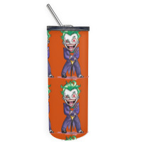 Joker (dc)  (low Poly Abstract) Fanart (zoomout Effect) Skinny Tumbler | Artistshot