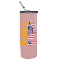 Vintage Daisy Bulldog America Independence Day Gift For All American Skinny Tumbler | Artistshot