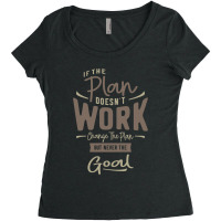 Goals - Motivational Quotes Women's Triblend Scoop T-shirt | Artistshot