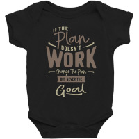 Goals - Motivational Quotes Baby Bodysuit | Artistshot