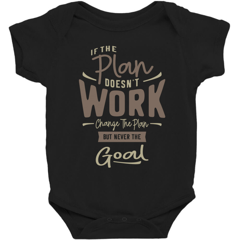 Goals - Motivational Quotes Baby Bodysuit by cidolopez | Artistshot