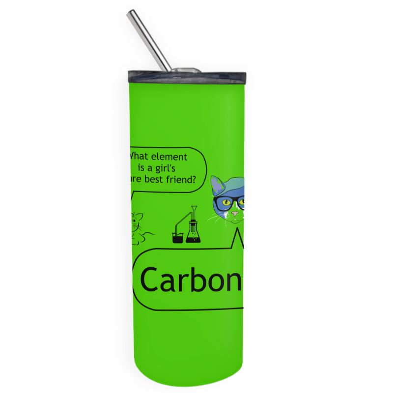 Carbon A Girl's Best Future Friend Skinny Tumbler | Artistshot