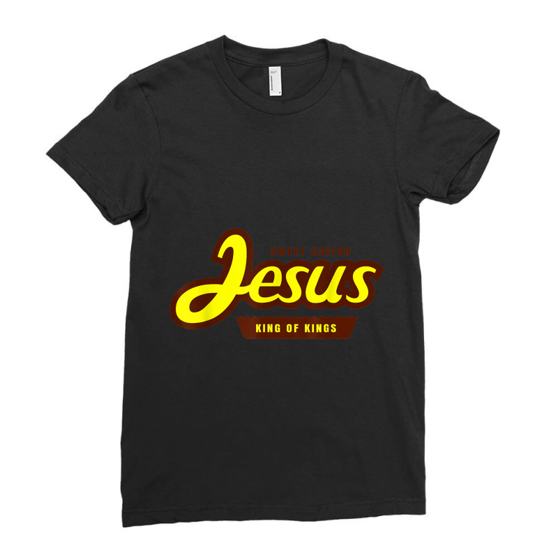 Funny Jesus Sweet Savior King Of Kings Christian Candy Women Men Ladies Fitted T-Shirt by Aria-Proctor | Artistshot