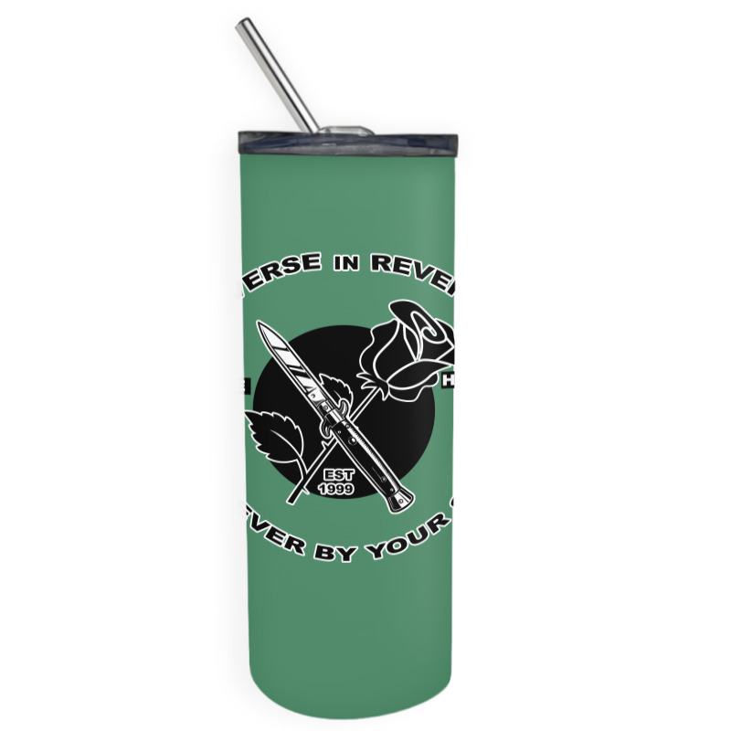 Reverse ın Reverse Love Hate Forever By Your Sıde Skinny Tumbler | Artistshot