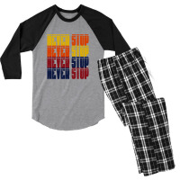 Suport Your Self T_shirt Men's 3/4 Sleeve Pajama Set | Artistshot