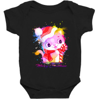 Merry Christmas Cat Baby Bodysuit | Artistshot