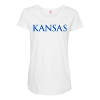 Kj Wordmark Maternity Scoop Neck T-shirt | Artistshot