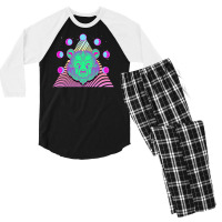 Vaporwave Bear Men's 3/4 Sleeve Pajama Set | Artistshot