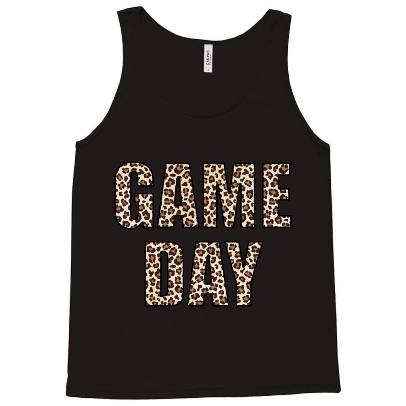 Game Day Leopard Football Fan Big Game Long Sleeve Tank Top by Artist-Shannon | Artistshot