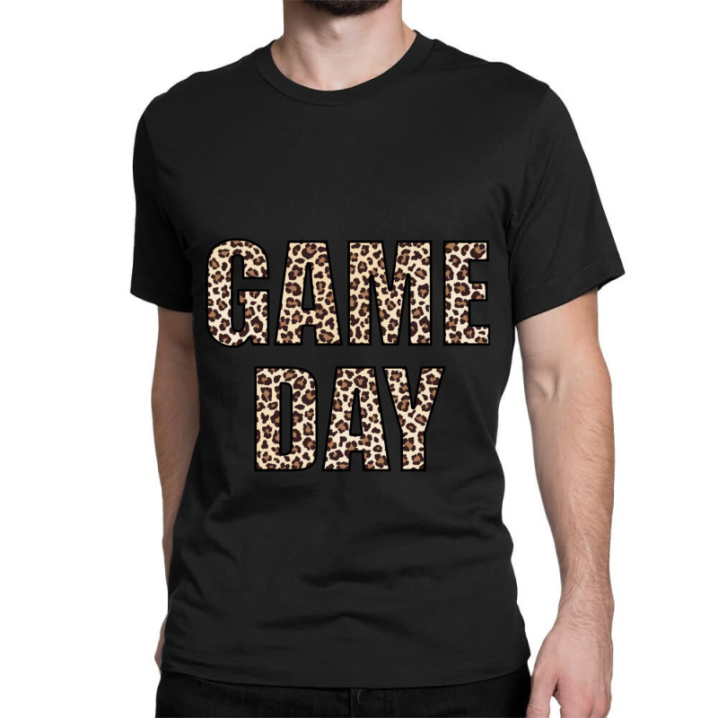 Game Day Leopard Football Fan Big Game Long Sleeve Classic T-shirt by Artist-Shannon | Artistshot