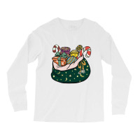 Santa Claus Gift Bag Long Sleeve Shirts | Artistshot