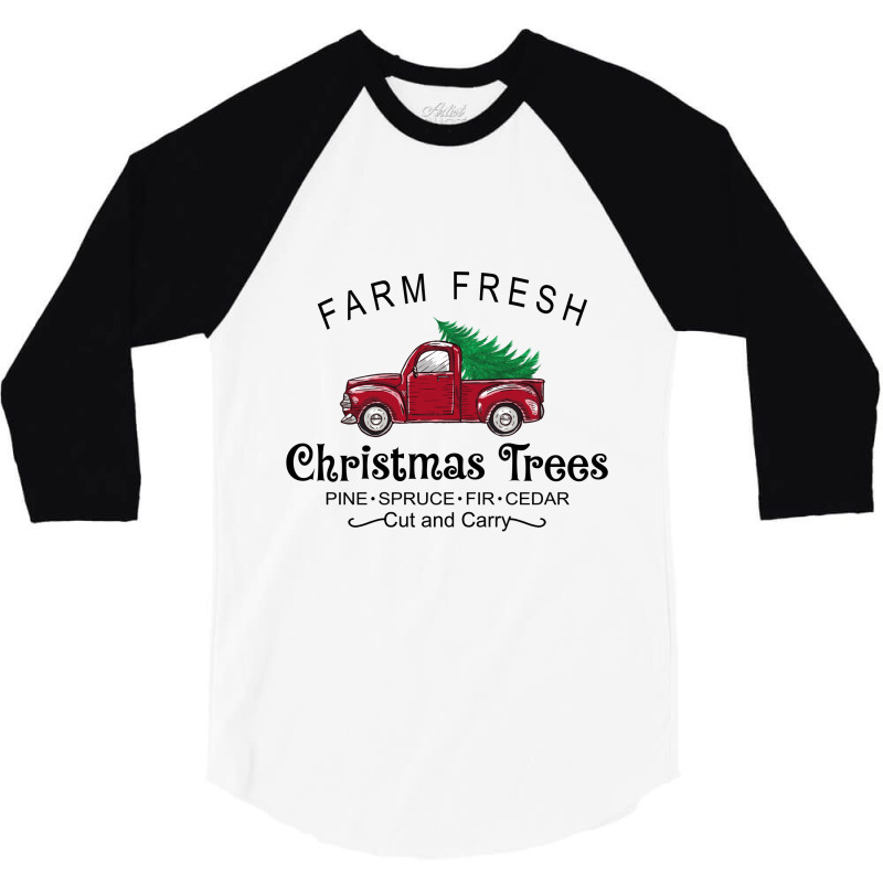 Christmas Tree 3/4 Sleeve Shirt | Artistshot